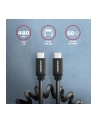axagon BUCM-CM20TB Kabel Twister USB-C - USB-C, 1.1m USB2.0 3A ALU - nr 41