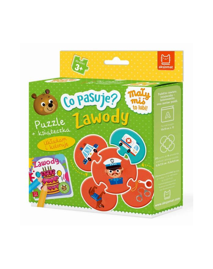 aksjomat Co pasuje? Zawody. Puzzle + książeczka główny