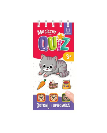 aksjomat Magiczny quiz z kotkiem. Dotknij i sprawdź. 3+