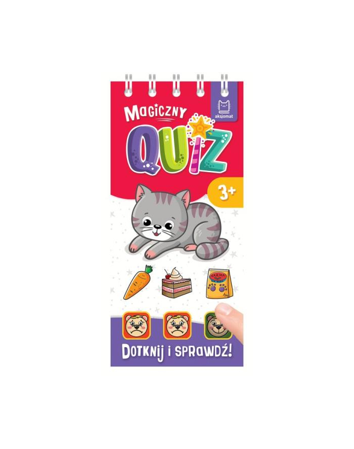 aksjomat Magiczny quiz z kotkiem. Dotknij i sprawdź. 3+ główny