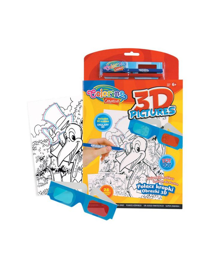 patio PROMO Magiczna książeczka Połącz kropki Obrazki 3D 31905 Colorino Creative główny