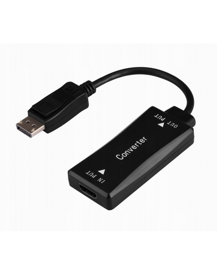 GEMBIRD Kabel aktywny konwerter sygnału HDMI 4K na DisplayPort 0.15m czarny główny