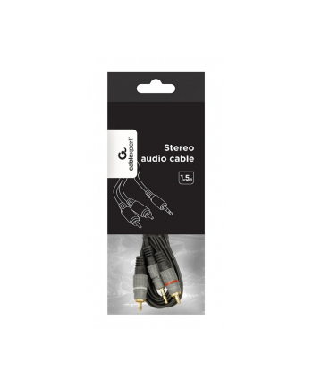 GEMBIRD Kabel 3.5mm stereo - 2xRCA 1.5m pozłacane złącza
