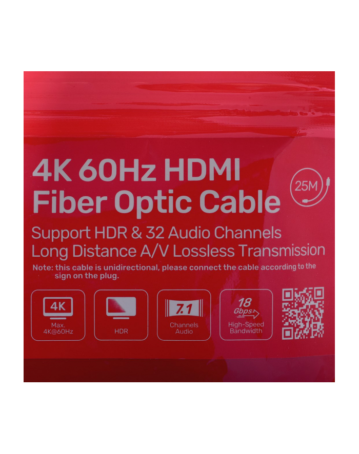 UNITEK C11072BK-25M Kabel Optyczny HDMI 2.1 AOC 4K 60Hz 25m główny