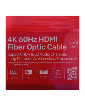 UNITEK C11072BK-25M Kabel Optyczny HDMI 2.1 AOC 4K 60Hz 25m