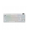 LOGITECH G PRO X TKL LIGHTSPEED Gaming Keyboard - WHITE - (US) INTL - 2.4GHZ/BT - N/A - EMEA28-935 - TACTILE - nr 1
