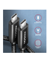 axagon BUCM2-CM15AB Kabel USB-C - USB-C, 1.5m 5A charging, ALU, 240W PD, oplot, USB2.0 - nr 21