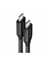 axagon BUCM2-CM30AB Kabel USB-C - USB-C, 3.0m 5A charging, ALU, 240W PD, oplot, USB2.0 - nr 36