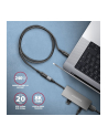 axagon BUCM32-CF05AB Kabel przedłużacz Gen2 USB-C - USB-C 0.5m, 5A, 20Gbps, PD 240W, oplot - nr 4