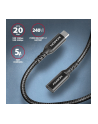 axagon BUCM32-CF15AB Kabel przedłużacz Gen2 USB-C - USB-C 1.5m, 5A, 20Gbps, PD 240W, oplot - nr 2