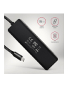 axagon HUE-C1C 4-portowy hub USB 5Gbps Travel, USB-C power IN, kabel Type-C 19cm, USB-C dodatkowe zasilanie - nr 5