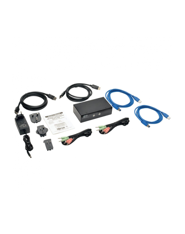 EATON TRIPPLITE 2-Port DisplayPort KVM Switch with Audio Cables and USB 3.0 SuperSpeed Hub główny