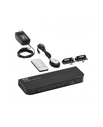 EATON TRIPPLITE 4-Port DisplayPort/USB KVM Switch 4K 60Hz HDR HDCP 2.2 IR DP 1.4 USB Sharing nr 1