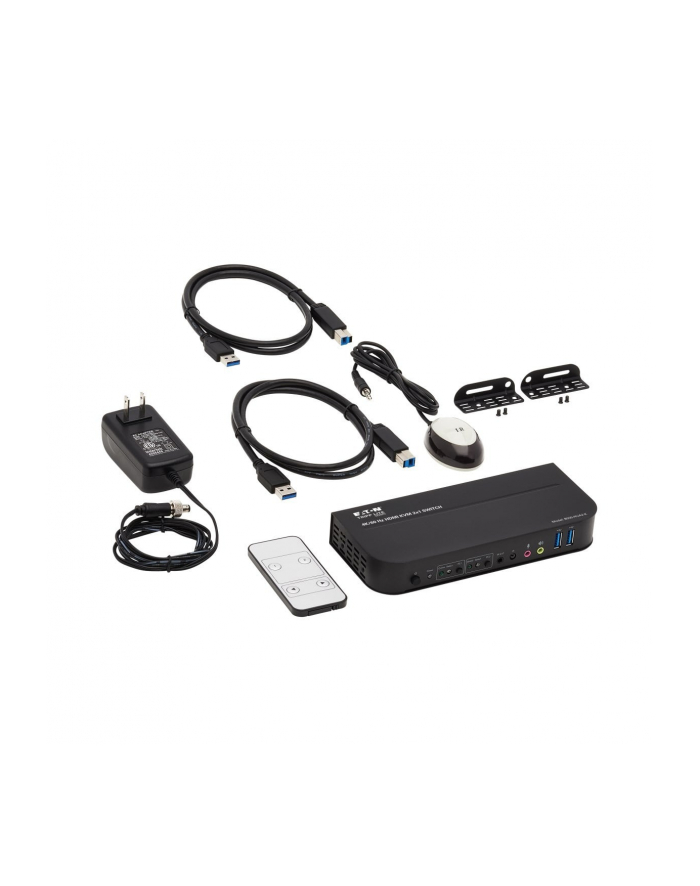 EATON TRIPPLITE 2-Port HDMI/USB KVM Switch 4K 60Hz HDR HDCP 2.2 IR USB Sharing USB 3.0 Cables główny