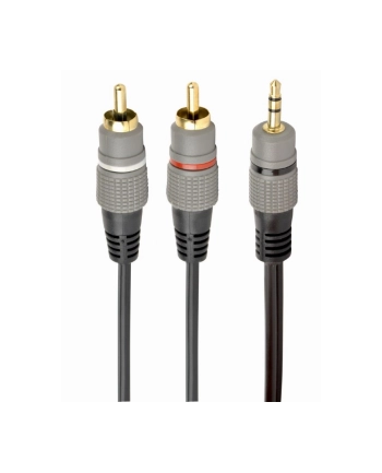 GEMBIRD Kabel 3.5mm stereo - 2xRCA 1.5m pozłacane złącza