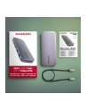 axagon HMC-12GM2 hub USB 12 in1 10Gbps, 3x USB-A, USB-C, HDMI, DP,  RJ-45, M.2, SD/mSD, audio, PD - nr 32