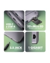 axagon HMC-12GM2 hub USB 12 in1 10Gbps, 3x USB-A, USB-C, HDMI, DP,  RJ-45, M.2, SD/mSD, audio, PD - nr 47
