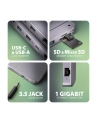 axagon HMC-12GM2 hub USB 12 in1 10Gbps, 3x USB-A, USB-C, HDMI, DP,  RJ-45, M.2, SD/mSD, audio, PD - nr 57