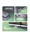 axagon HMC-12GM2 hub USB 12 in1 10Gbps, 3x USB-A, USB-C, HDMI, DP,  RJ-45, M.2, SD/mSD, audio, PD - nr 59