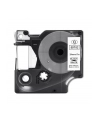 QOLTEC 50752 Taśma do DYMO D1 53713, 53718 / 24mm x 7m / Biała/Czarny nadruk - nr 1