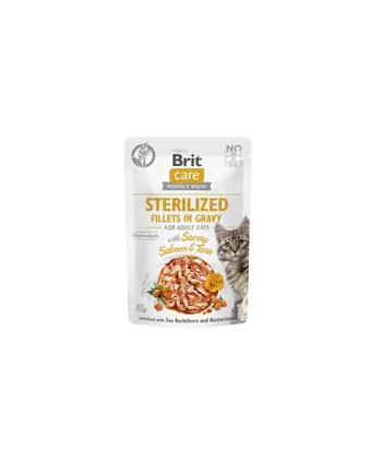 Brit Care Cat Sterylized Salomon'amp;Tuna Pouch 85g