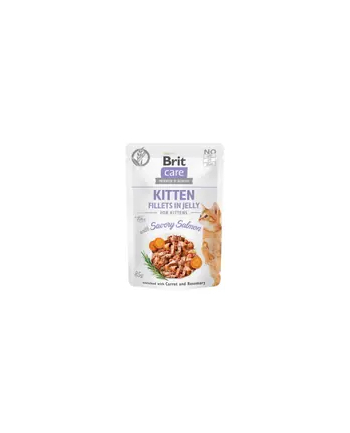 Brit Care Cat Kitten Savory Salmon Pouch 85g