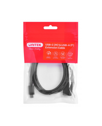 UNITEK KABEL ADAPTER USB-C-USB-A,M/F 10GBPS 60W 1M