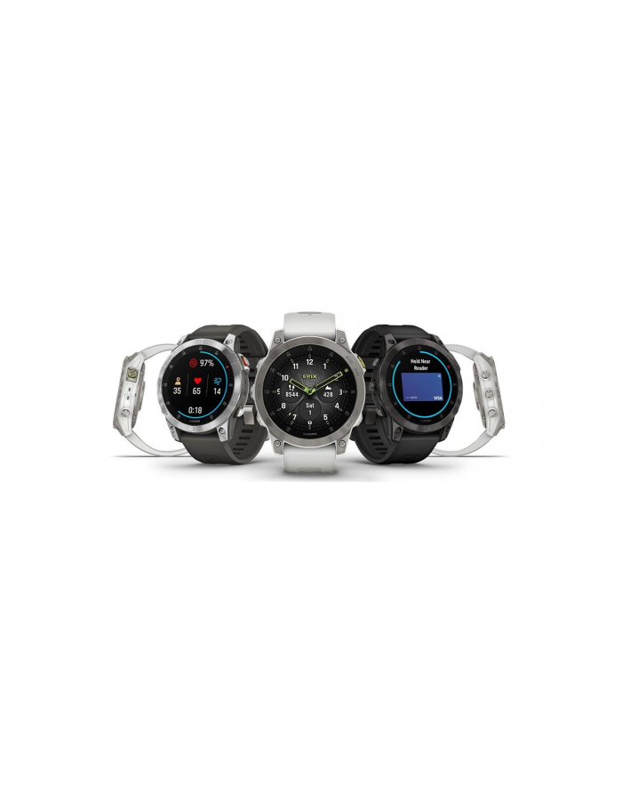 Zegarek sportowy Garmin EPIX 2 Black Sapphire Carbone Gray DLC Ti Silicone Band główny