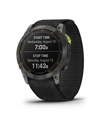 Zegarek sportowy Garmin Enduro 2 Solar Black Carbon Gray DLC Ti Ultrafit Band