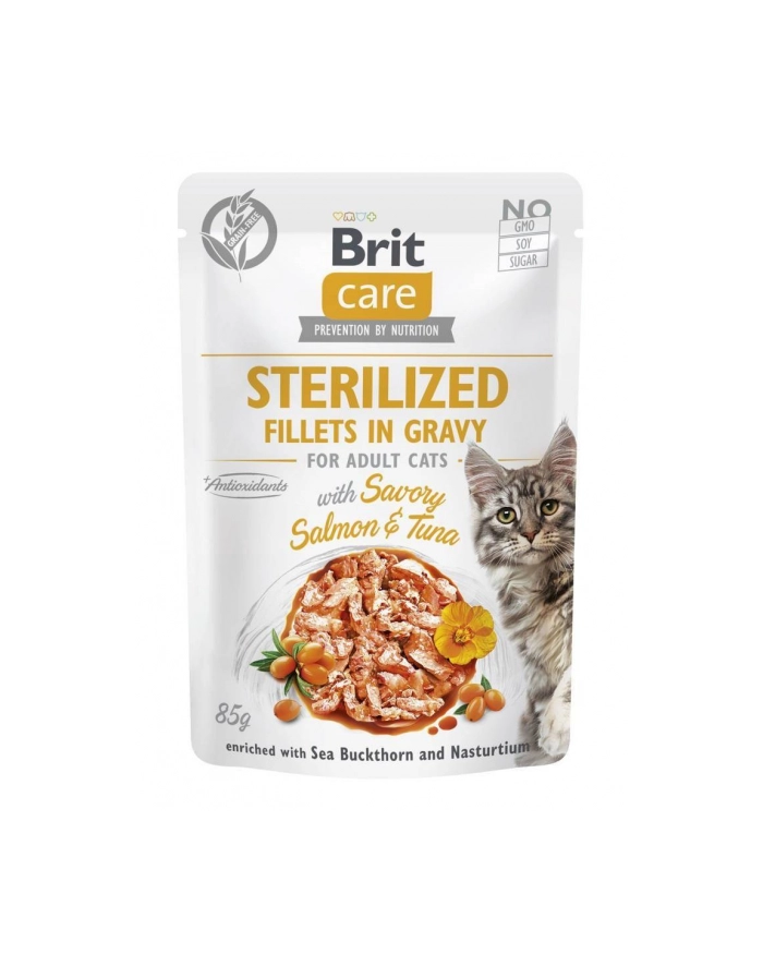 Brit Care Cat Sterylized Salomon'amp;Tuna Pouch 85g główny
