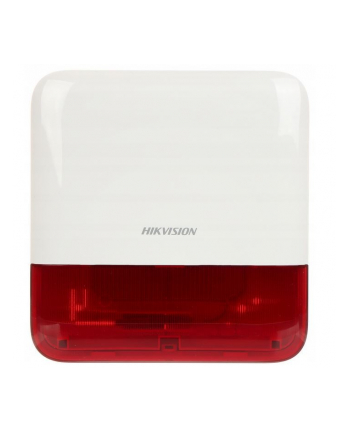 hikvision Sygnalizator bezprzewodowy zewnętrzny optyczno-akustyczny czerwony