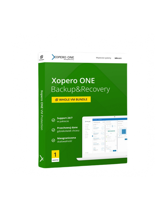 Xopero ONE Lifetime 1x Virtual Agent Per Virtual Machine + Maintanance 'amp; Support Standard - Renewal 1 year główny