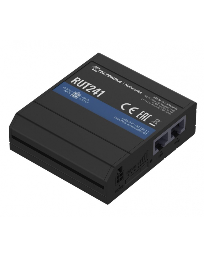 teltonika Router LTE RUT241 (Cat 4), 2G, WiFi, Ethernet główny