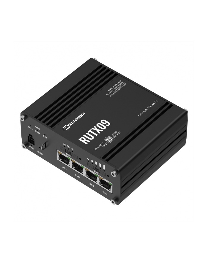 teltonika router LTE RUTX09 (Cat 6), 4xGbE, GNSS, Ethernet główny