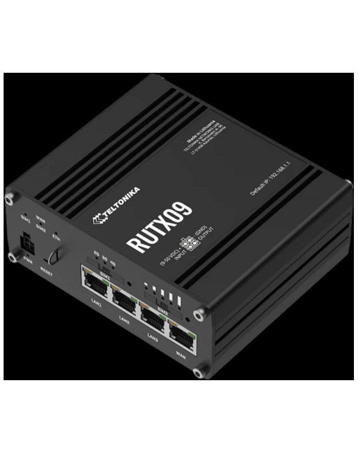 teltonika router LTE RUTX09 (Cat 6), 4xGbE, GNSS, Ethernet główny