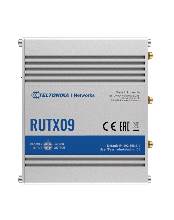 teltonika router LTE RUTX09 (Cat 6), 4xGbE, GNSS, Ethernet główny