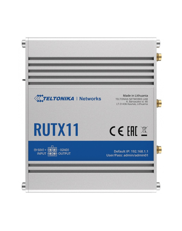 teltonika Router LTE RUTX11(Cat 6), WiFi, BLE, GNSS, Ethernet główny