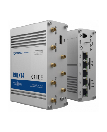 teltonika Router LTE RUTX14 (Cat12), WiFi, BLE, GNSS, Ethernet