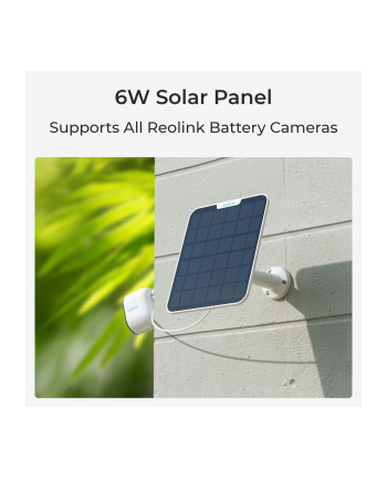 Reolink Panel Solarny 2 Do Kamer Biały 6W