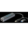 D-Link HUB USB Type-C 5000 Mbit/s Szary (DUB2332) - nr 4