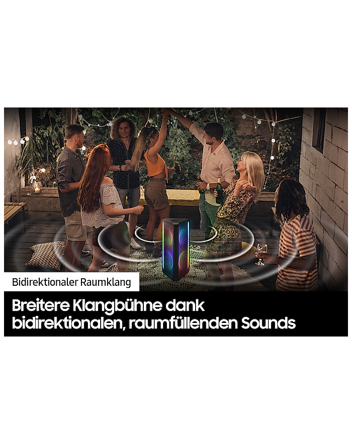 Samsung Sound Tower MX-ST40B, speakers (Kolor: CZARNY, Bluetooth, IPX5) główny