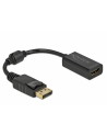 DeLOCK Adapter DisplayPort 1.1 male > HDMI female, passive (Kolor: CZARNY, 15cm) - nr 1
