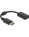 DeLOCK Adapter DisplayPort 1.1 male > HDMI female, passive (Kolor: CZARNY, 15cm) - nr 3