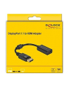 DeLOCK Adapter DisplayPort 1.1 male > HDMI female, passive (Kolor: CZARNY, 15cm) - nr 4