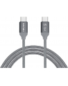 Nevox USB 2.0 cable, USB-C connector > USB-C connector (grey, 1 meter, PD, charging with up to 100 watts) - nr 16