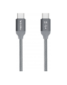 Nevox USB 2.0 cable, USB-C connector > USB-C connector (grey, 1 meter, PD, charging with up to 100 watts) - nr 1