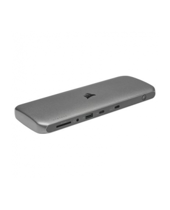 Corsair TBT200 Thunderbolt 4 Dock, docking station (silver, USB-C, Thunderbolt 4, Power Delivery, RJ-45)