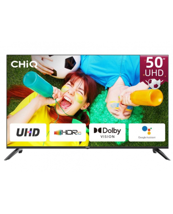 Chiq U50G7GX - 50 - 4K UHD - SmartTV, System AndroidTV, Dolby Vision, HDR, (HDR10), DVB-T/T2/C/S2, CI+