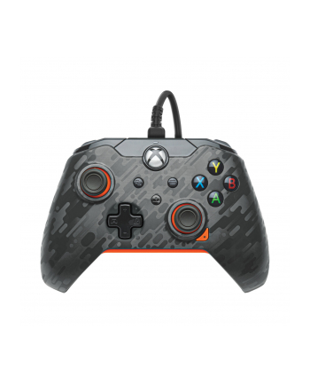 PDP Wired Controller - Atomic Carbon, Gamepad (anthracite/orange, for Xbox Series X|S, Xbox One, PC)