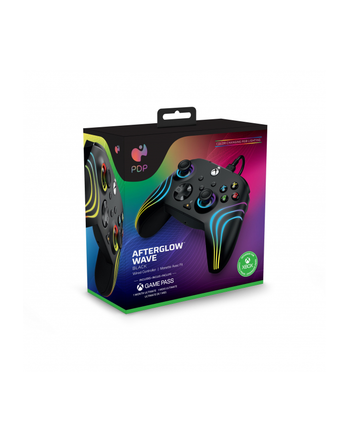 PDP Wired Controller - Afterglow Wave, Gamepad (Kolor: CZARNY, for Xbox Series X|S, Xbox One, PC) główny